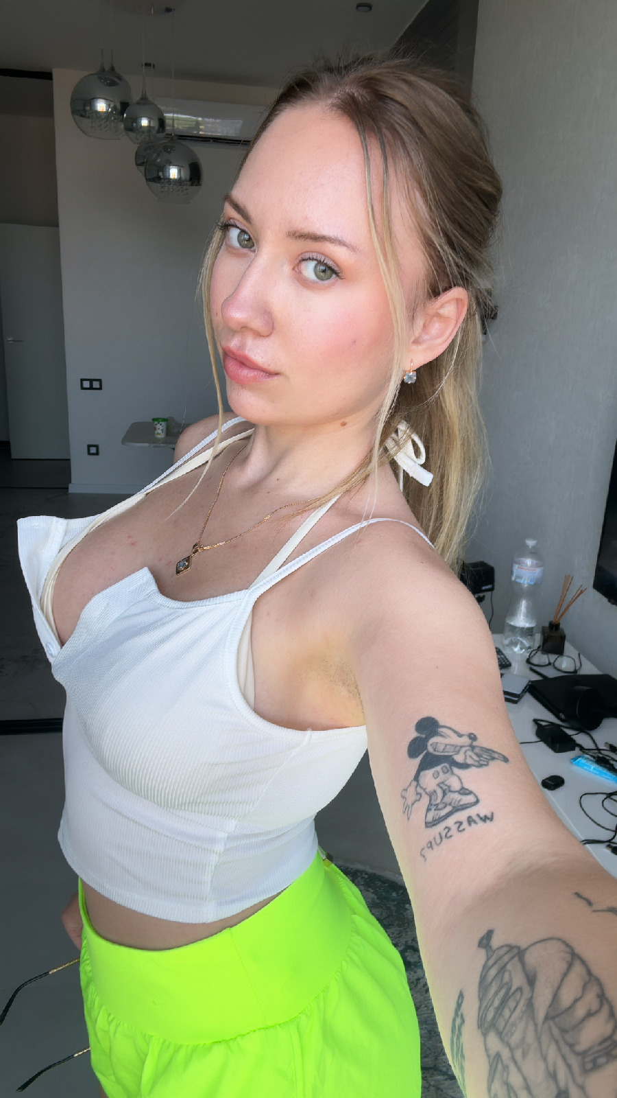 KateV in her underwear in Helsinki